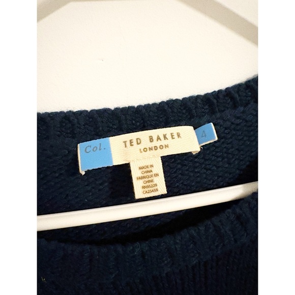Ted Baker Navy Blue Tinsel Sweater - Picture 3 of 4